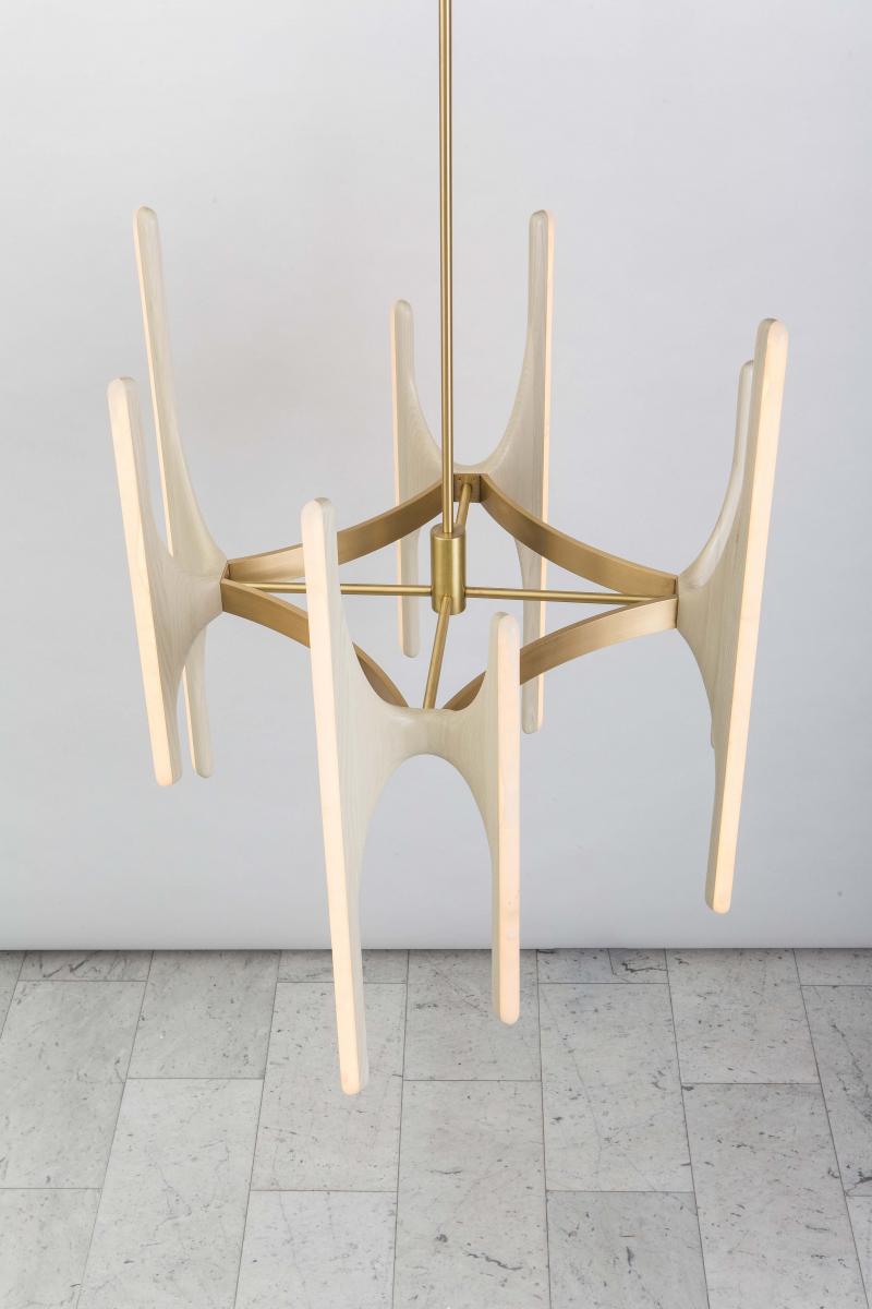 Markus Haase - Markus Haase, Bleached Ash and Onyx Chandelier, USA, 2016