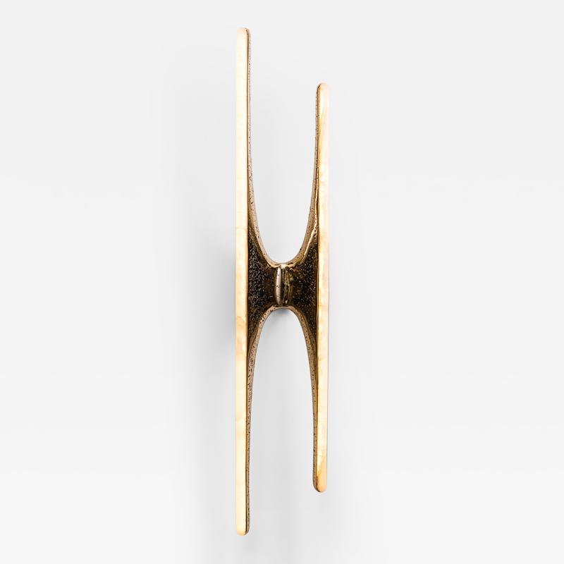 Markus Haase Markus Haase Bronze and Onyx Sculptural Sconce USA 2017