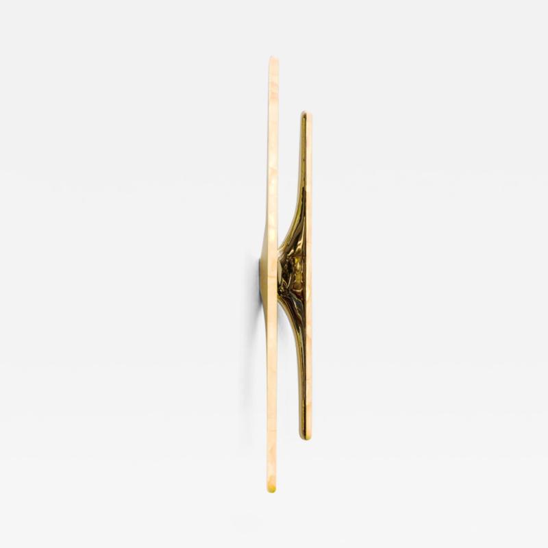 Markus Haase Markus Haase Sculptural Sconce in Polished Bronze and Onyx DE 2023