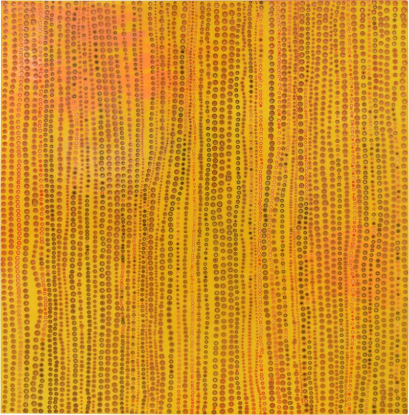 Markus Linnenbrink Markus Linnenbrink Drill Painting How Many Holes 2003 Signed 
