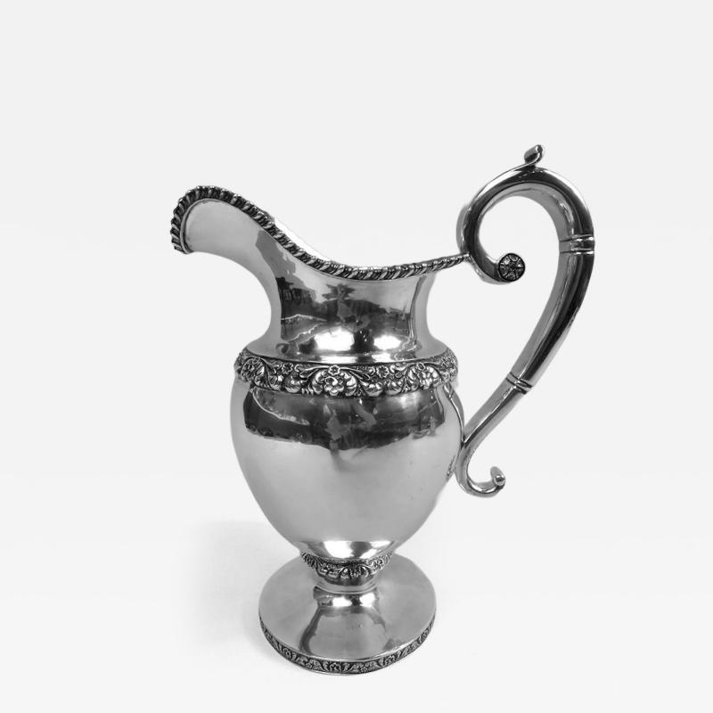 Marquand New York Federal Classical Coin Silver Water Pitcher
