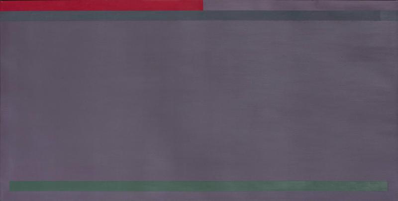Martin Canin Untitled Historic Purple Color Field Oil Painting 1974