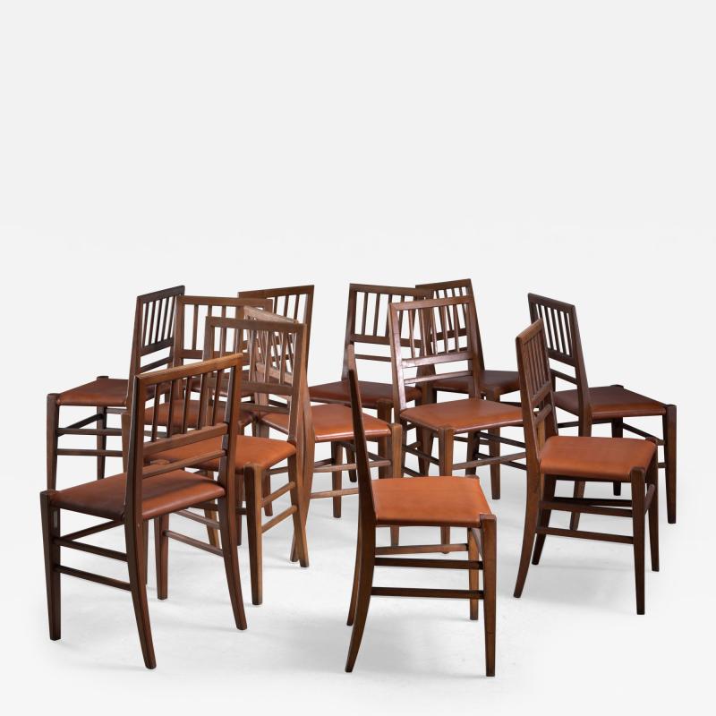 Martin Nyrop Set of 12 Martin Nyrop dining chairs