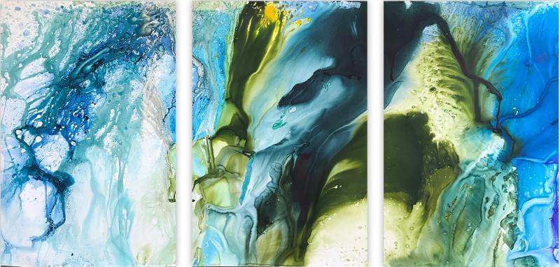 Martin Reyna Bois de Boulogne 2 Triptych 