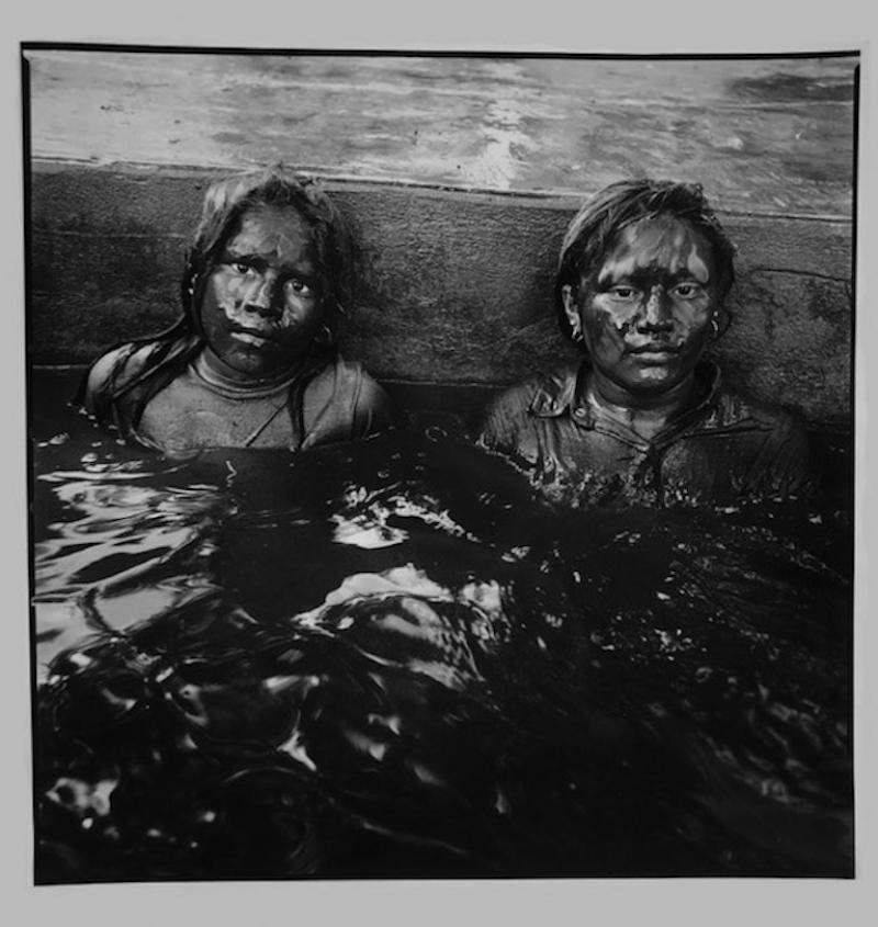 Mary Ellen Mark Two Girls in Mud Espinazo Mexico