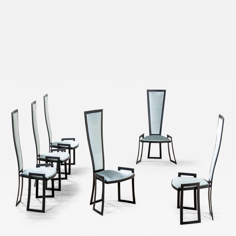 Marzio Cecchi Marzio Cecchi for Studio Most Set of Six Chairs 70s