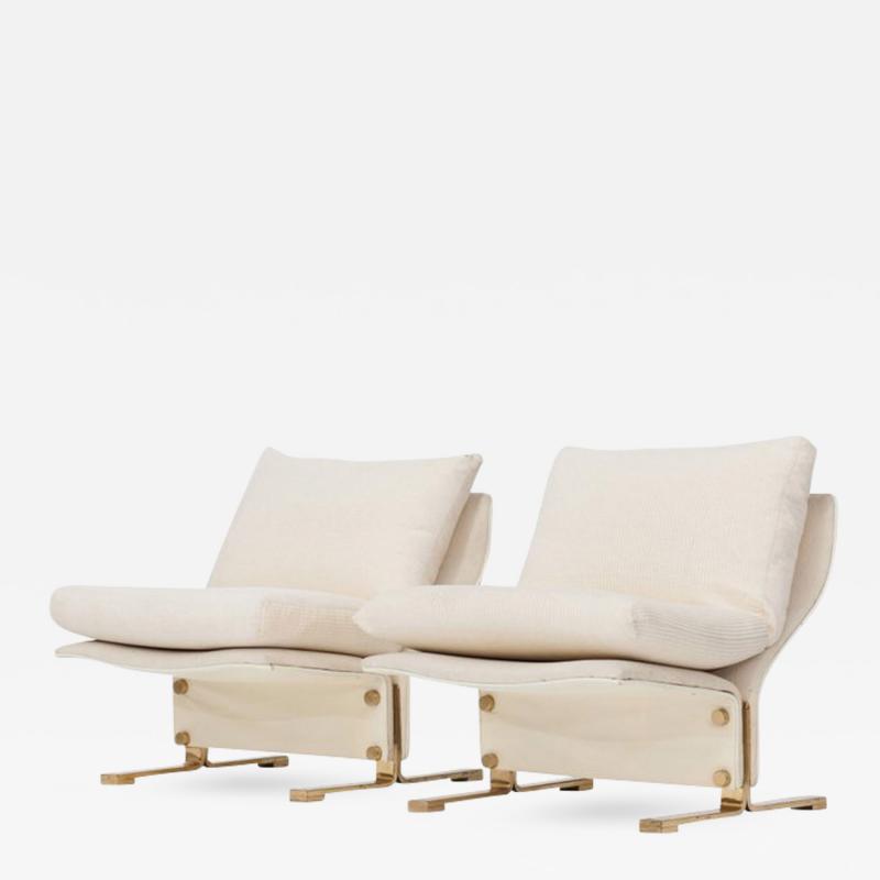 Marzio Cecchi Pair of Lounge Chairs by Marzio Cecchi Italy 1960s