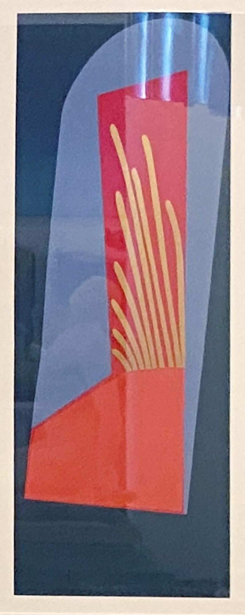 Mashiko Japanese Abstract Expressionist Serigraph Untitled