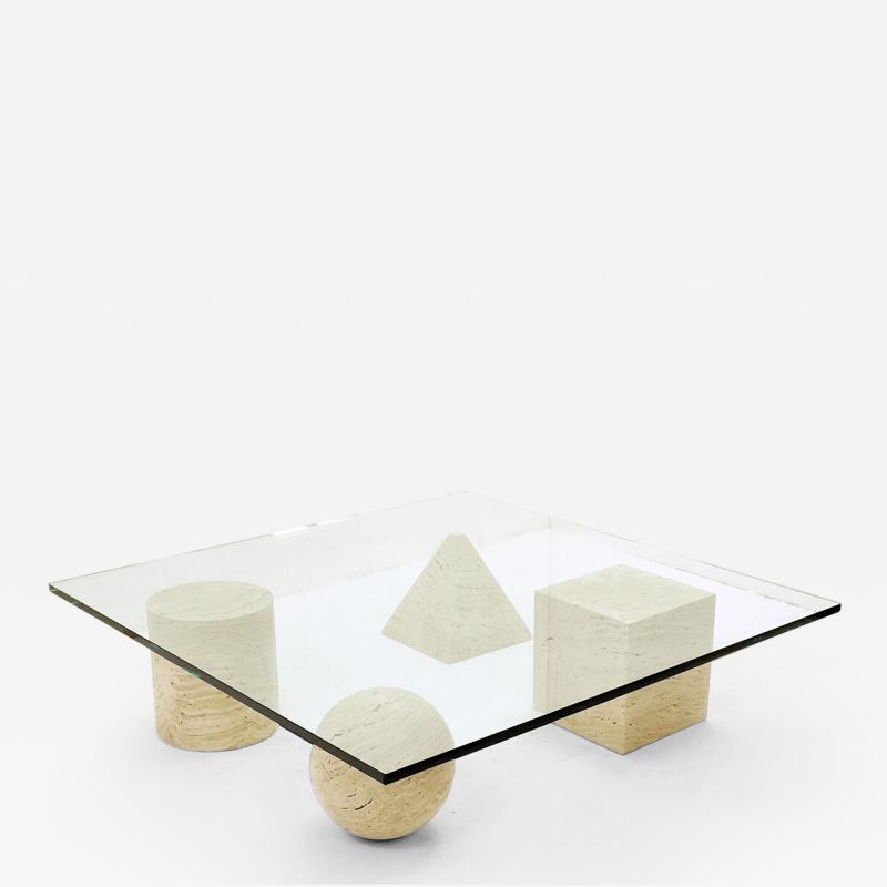 Massimo Vignelli Mid Century Metaphora Coffee Table by Massimo Lella Vignelli