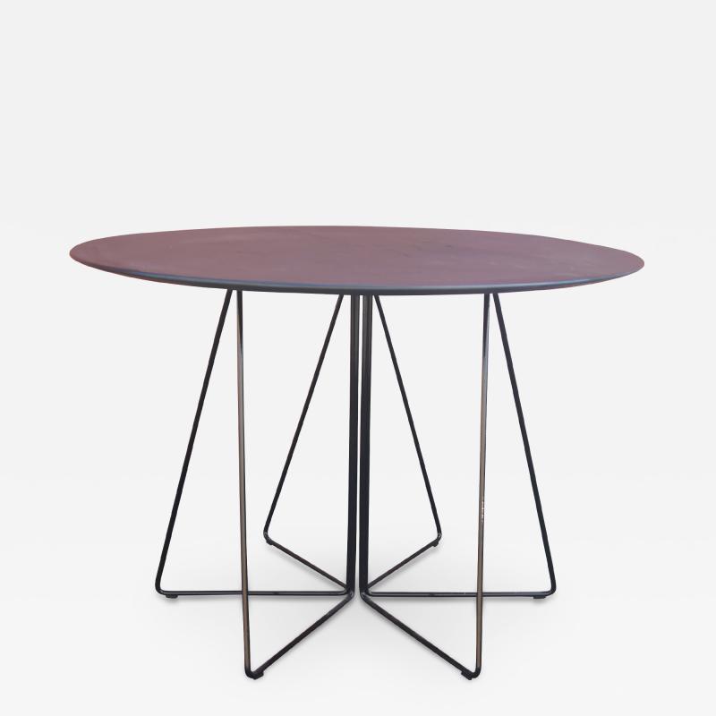 Massimo Vignelli Slate PaperClip Cafe Table by Lella and Massimo Vignelli for Knoll