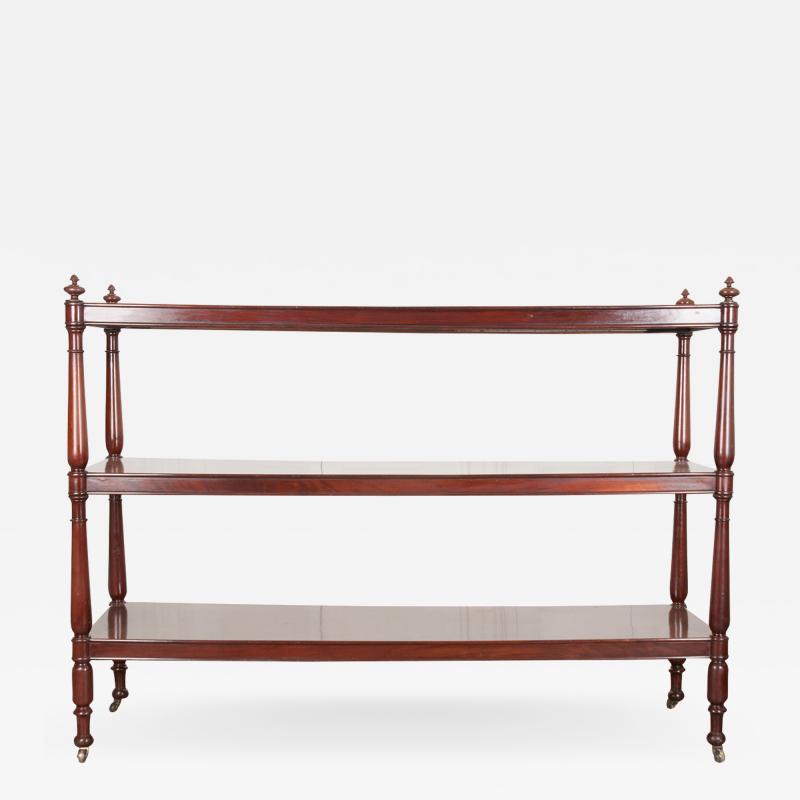 Massive 19th Century English Mahogany Trolley