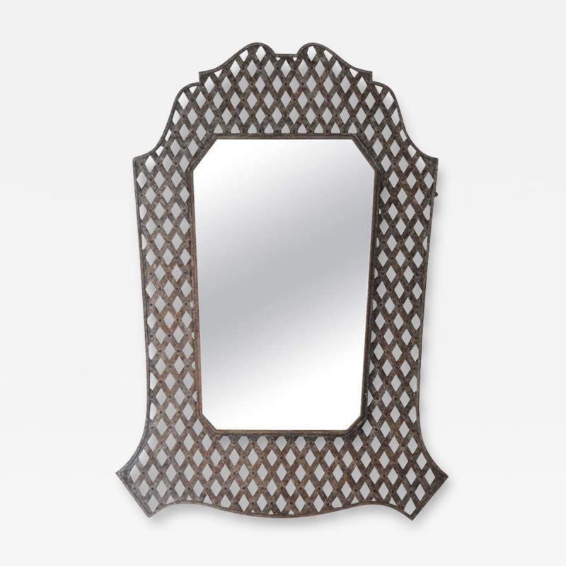Massive Lattice Wall Mirror