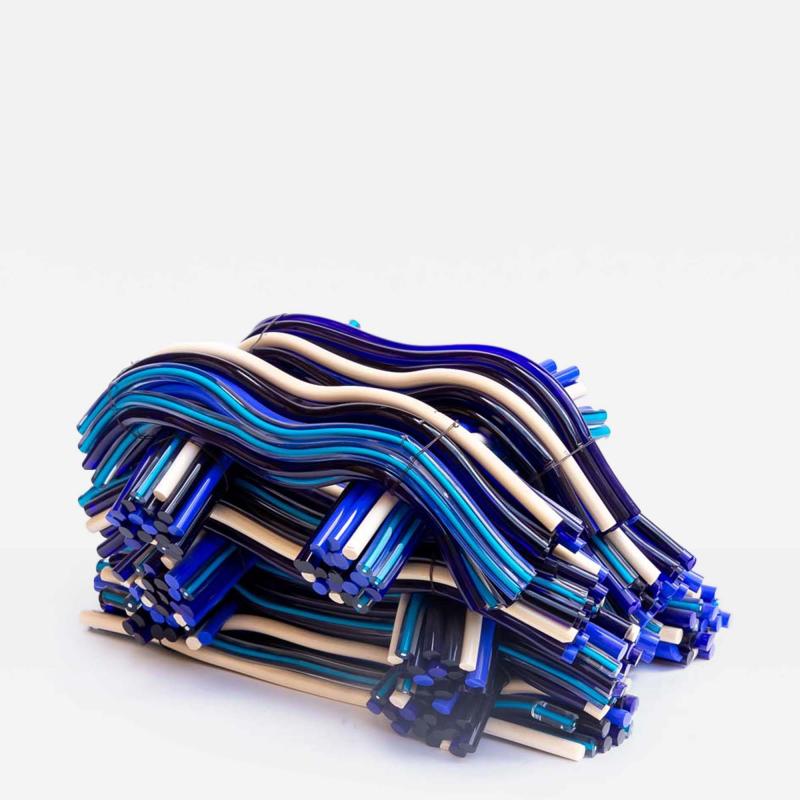 Matassa a glass sculpture by Leonardo Cimolin