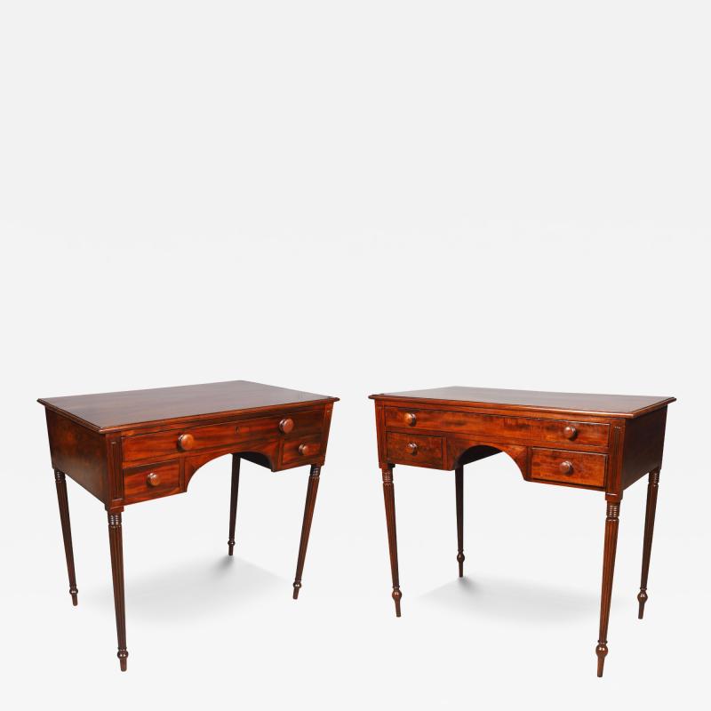 Matched Pair Of Federal Mahogany Servers