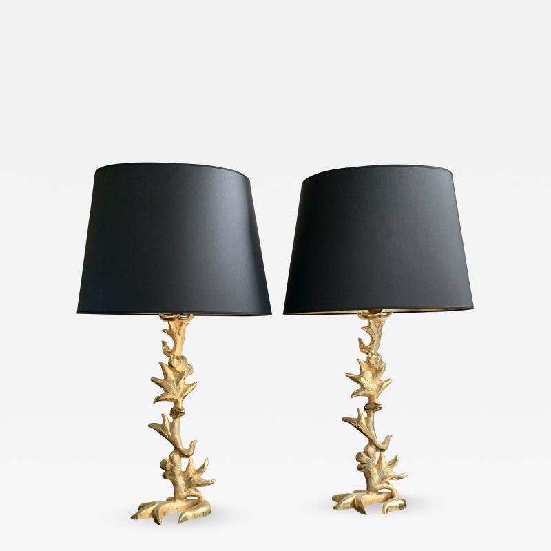 Mathias Fondica Pair of Lamps by Mathias for Fondica France 1990s