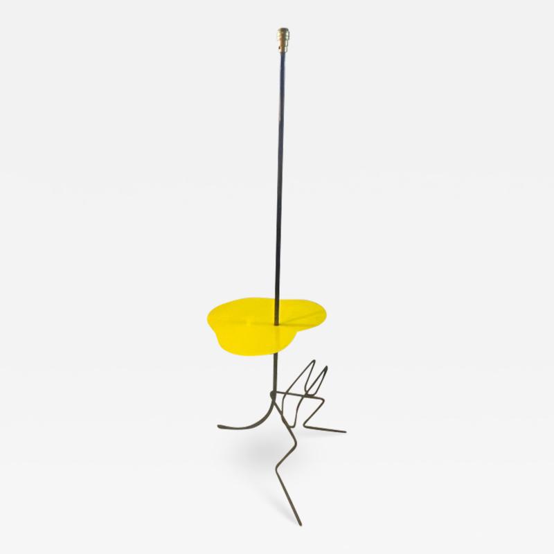 Mathieu Mat got FRENCH MID CENTURY MAGAZINE COCKTAIL TABLE FLOOR LAMP IN THE STYLE OF MATEGOT