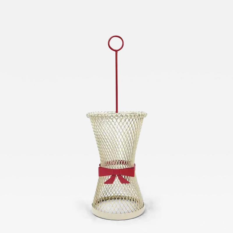 Mathieu Mat got Mathieu Mat got Style Tie Bow Umbrella Stand Mid Century Metal France 1950s