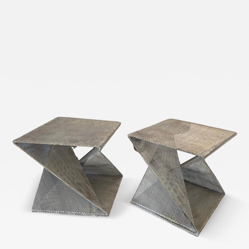 Mathieu Mat got Mathieu Mategot Geometric Side Tables