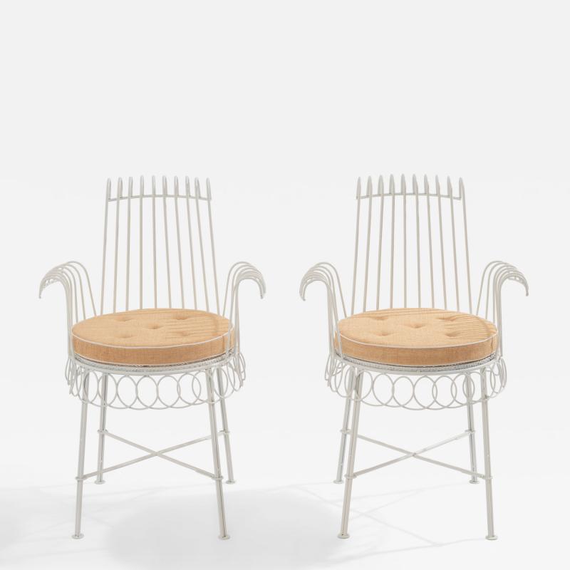 Mathieu Mat got Mathieu Mategot pair of Cap d Ail chairs 1950s