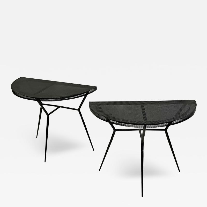 Mathieu Mat got Pair of French Midcentury Modern Perforated Metal Consoles Attr Mathieu Mategot