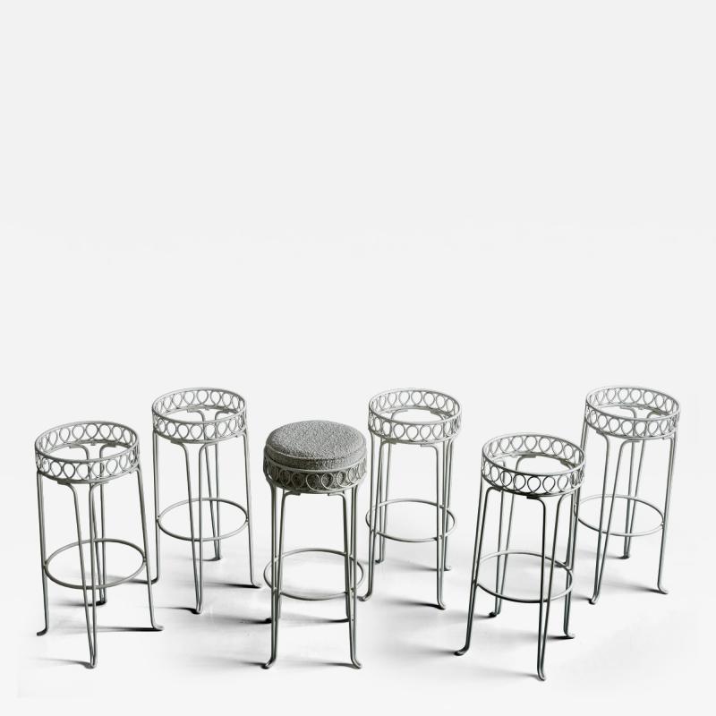Mathieu Mat got Set of Six Bar Stools in the Manner of Mathieu Mategot