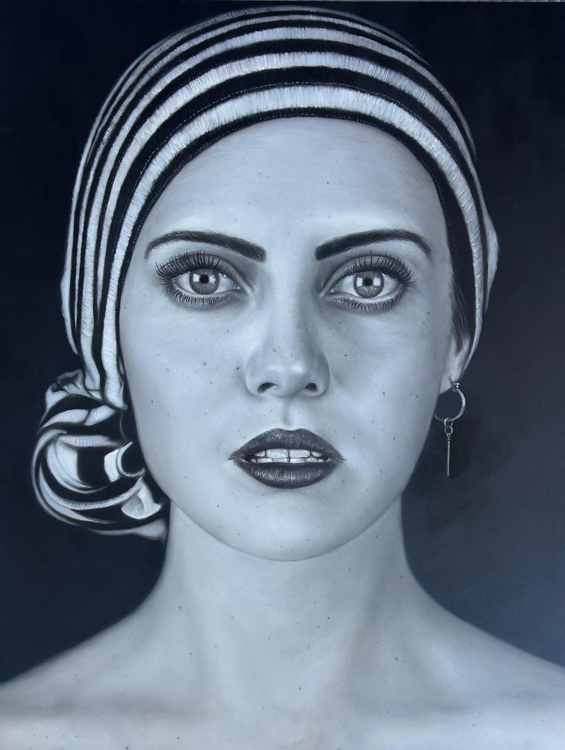 Matt Doust Oil Painting Baptism Hyper Realism Portrait 2012
