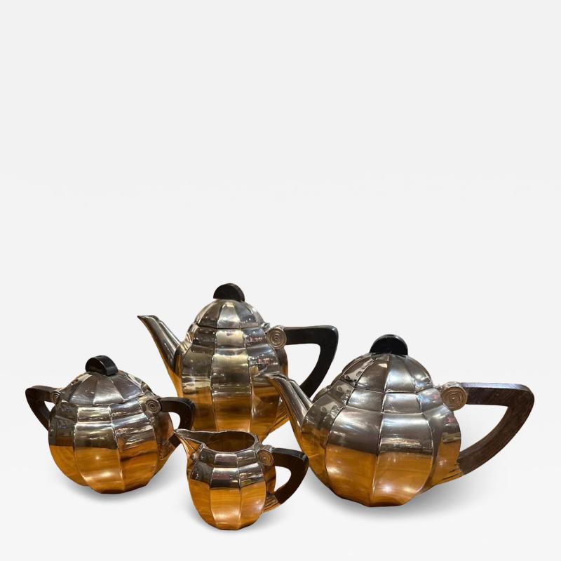 Maurice Dufr ne Art Deco Tea and Coffee Set by Maurice Dufrene for Christofle