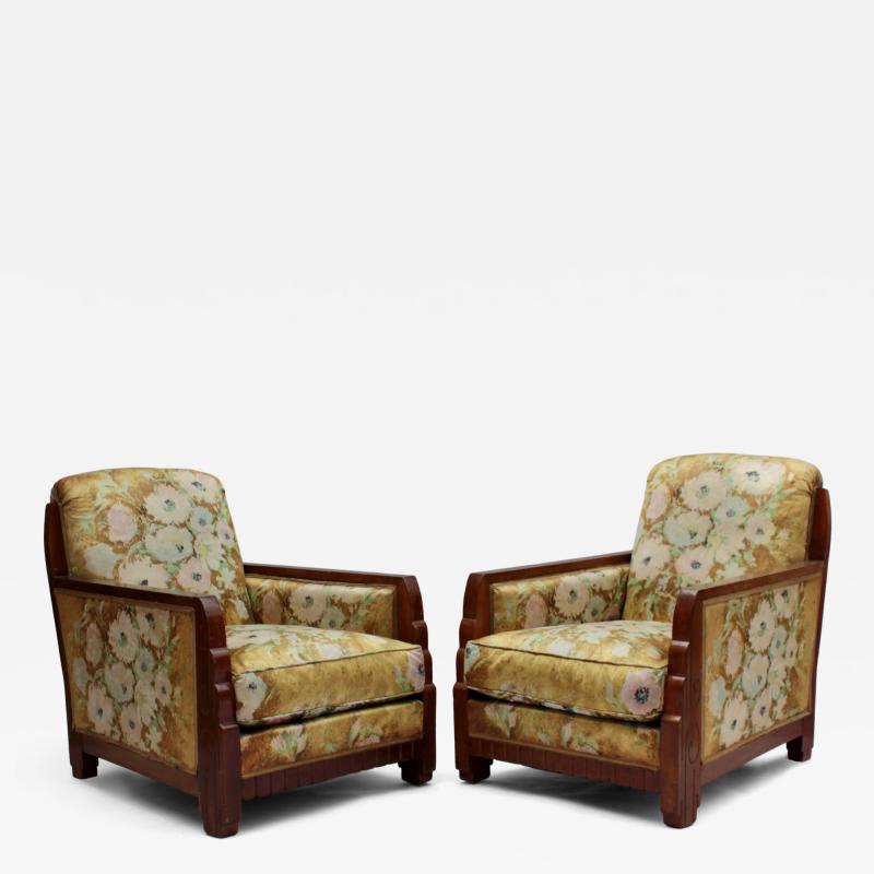 Maurice Dufr ne Pair of Fine French 1920s Armchairs att to Dufrene matching daybed available 
