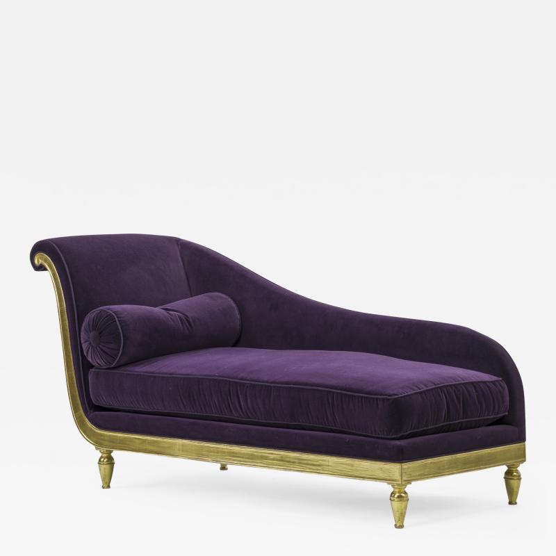 Maurice Hirsch Maurice Hirsch gold lead art deco daybed