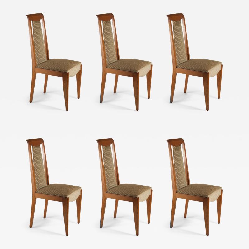 Maurice Jallot Maurice Jallot set of 6 dining chairs in oak