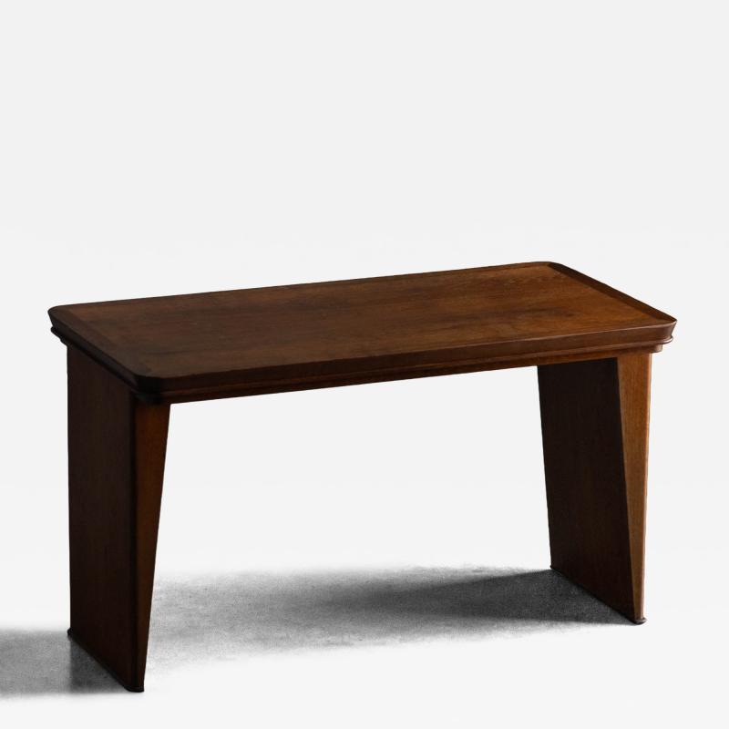 Maurice Pr Solid Oak Desk Attributed to Maurice Pr France 1930s