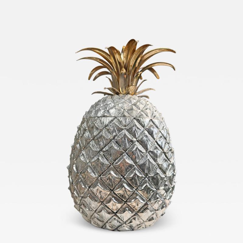Mauro Manetti Enormous Mauro Manetti Silver And Gilt Pineapple Champagne Bucket