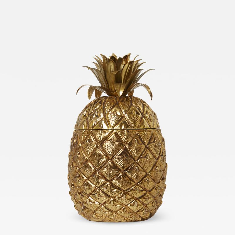 Mauro Manetti Mauro Manetti Pineapple Ice Bucket gilt plated Italy from 1970