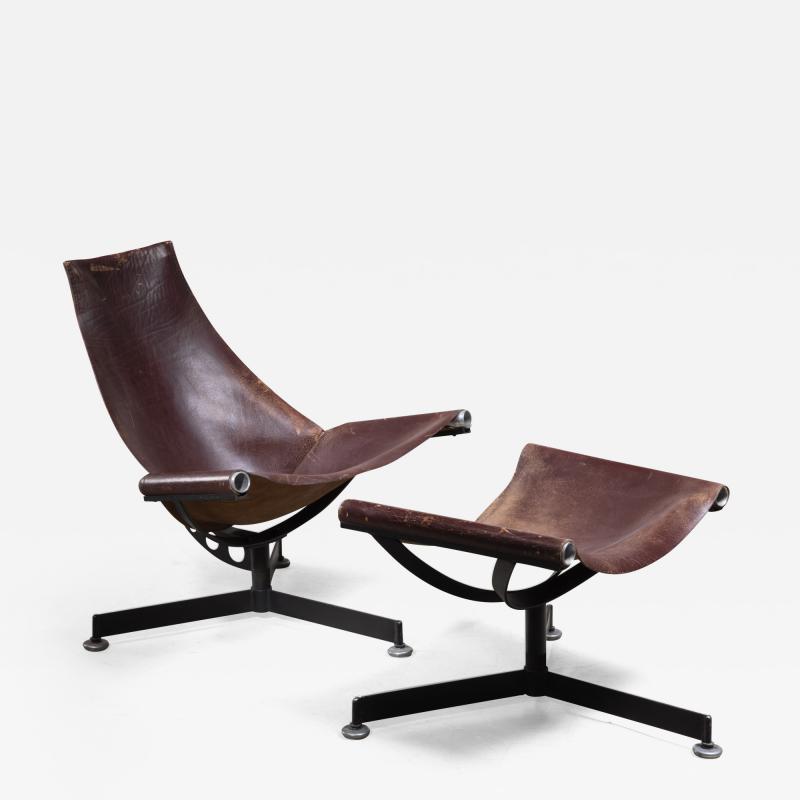 Max Gottschalk Max Gottschalk Lounge Chair with Ottoman USA 1960s