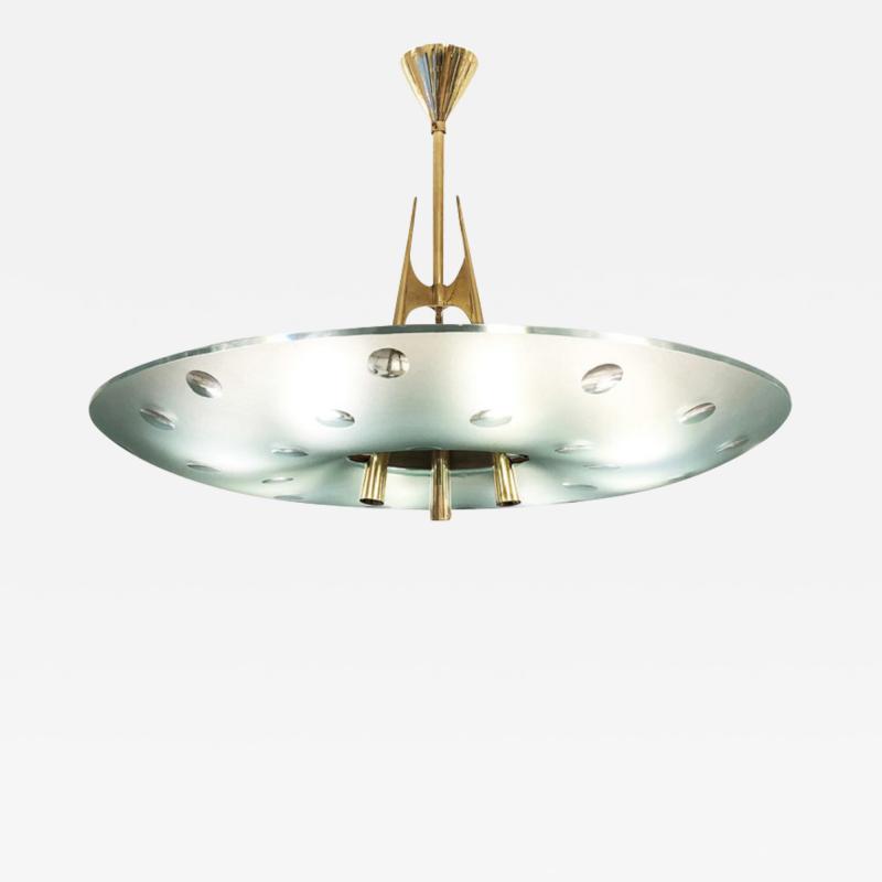 Max Ingrand Fontana Arte Chandelier by Max Ingrand Italy 1955