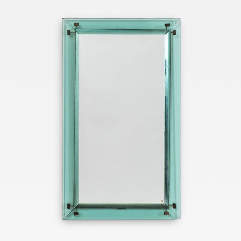 Max Ingrand Fontana Arte Max Ingrand Wall Mirror 2103 Colored Ground Crystal