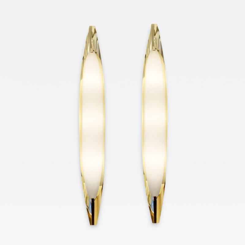 Max Ingrand Fontana Arte Wall Lights 2254 Model by Max Ingrand