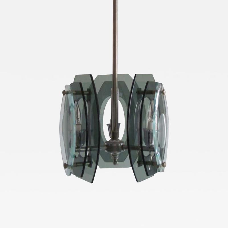 Max Ingrand Italian Mid Century Modern Glass Pendant Style of Max Ingrand for Fontana Arte