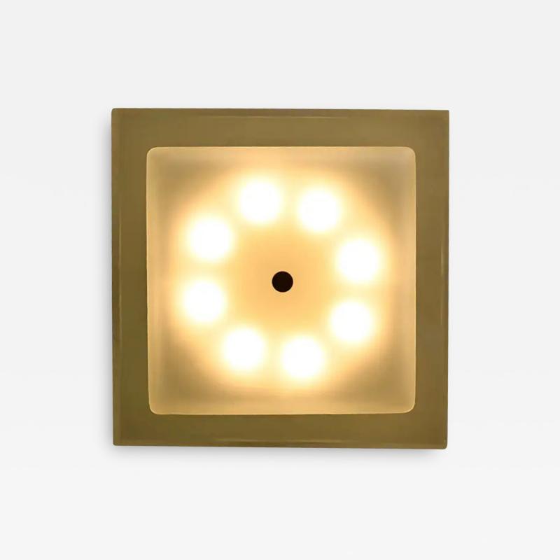 Max Ingrand Large Max Ingrand for Fontana Arte Flush Mount Chandelier C1960