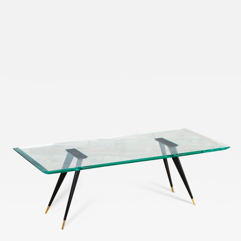 Max Ingrand Max Ingrand Fontana Arte Low Table mod 1817 1 Brass and Glass 50s