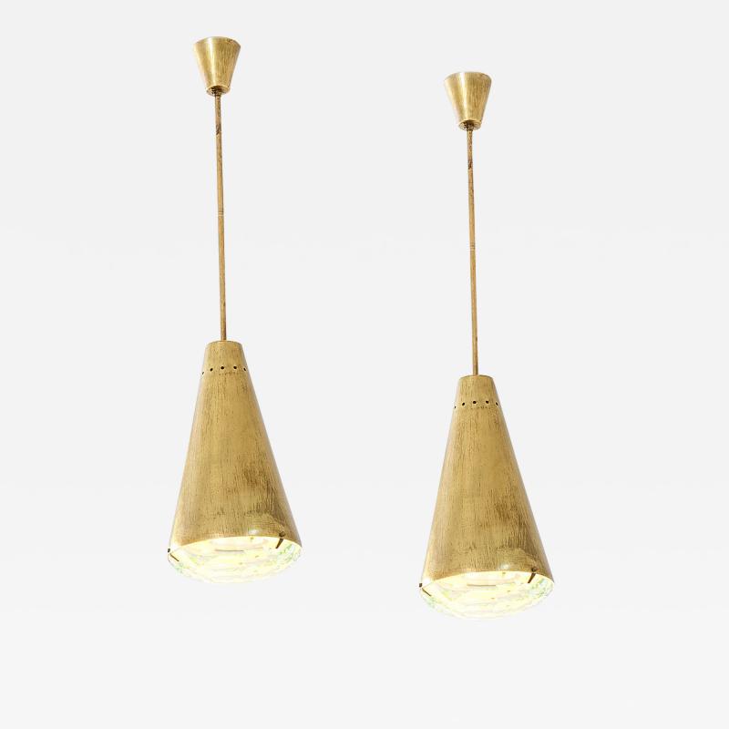 Max Ingrand Max Ingrand Pair of Suspension Lamps mod 1995 for FontanaArte 60s