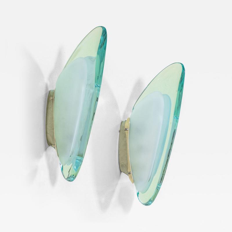 Max Ingrand Max Ingrand for Fontana Arte Pair of Wall Lights mod 1552