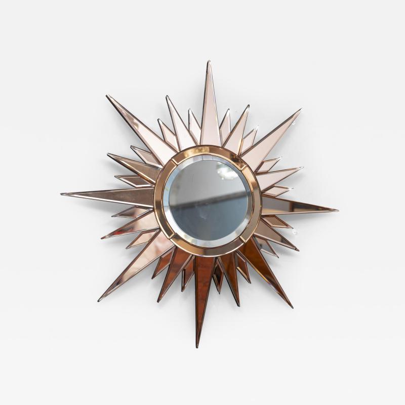 Max Ingrand Mid Century French Starburst Wall Mirror