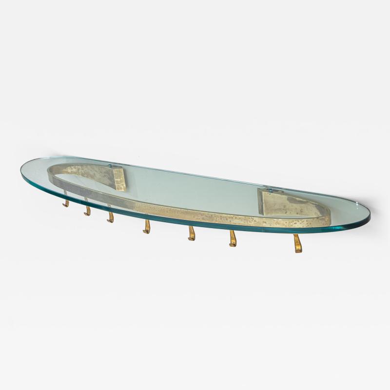 Max Ingrand Model 2185 Wall Coat Rack by Max Ingrand for Fontana Arte Italy circa 1955