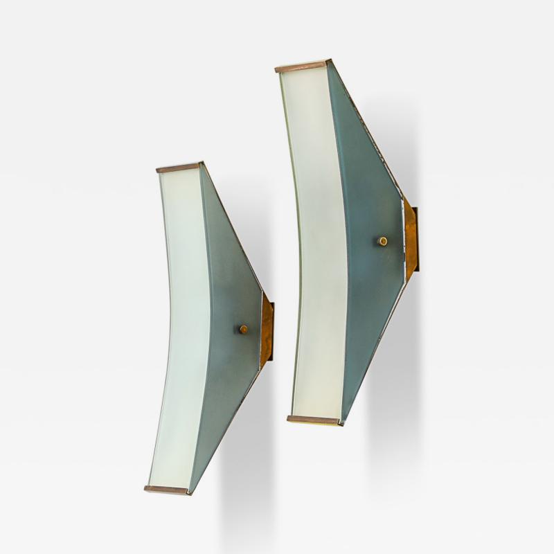 Max Ingrand No 2135 Rare Wall Sconces by Max Ingrand for Fontana Arte