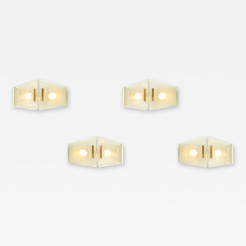 Max Ingrand Pair of Set of Four Sconces Model 2373 by Max Ingrand