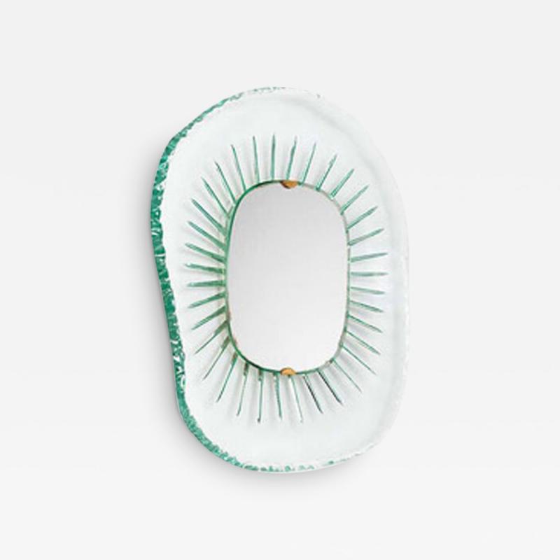 Max Ingrand RARE CUT AND TORN GLASS MIRROR BY MAX INGRAND FOR FONTANA ARTE