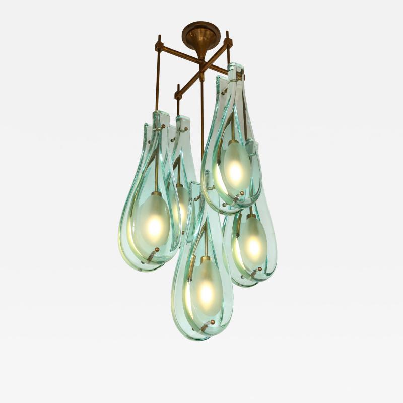 Max Ingrand Rare Chandelier Model 2338 by Max Inrgand