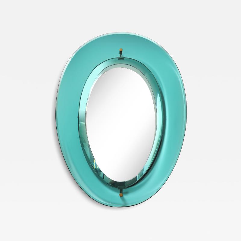 Max Ingrand Rare Crystal Mirror Model 2085 by Max Ingrand