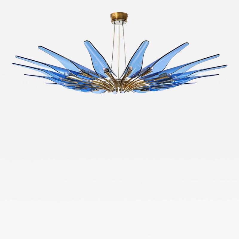 Max Ingrand Rare Dahlia Chandelier by Max Ingrand for Fontana Arte